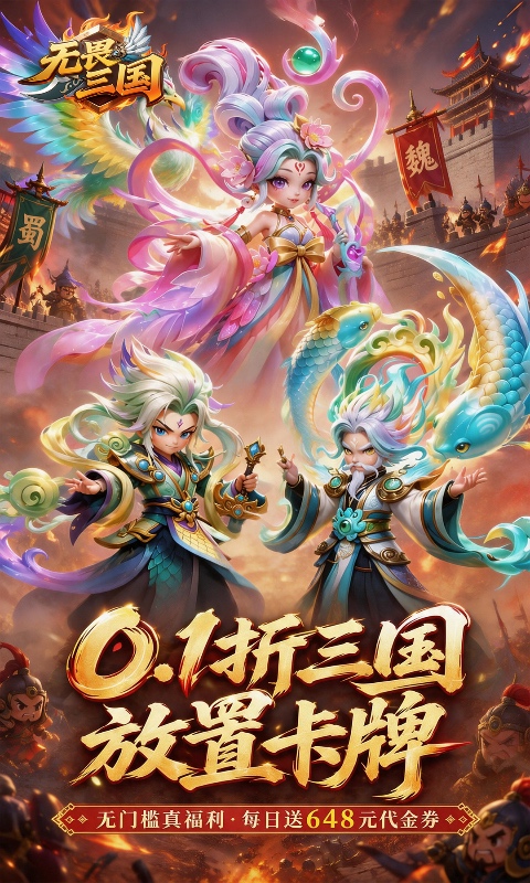 无畏三国-0.1折免费代金豪礼